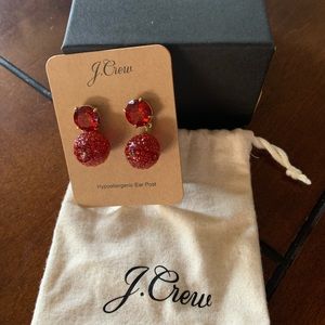 Jcrew red earrings 😍